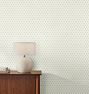 Charm York Wallpaper, Swatch - Pine on White