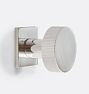 West Slope Cabinet Knob with Square Backplate, Polished Nickel