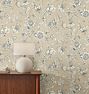 Passionflower Toile York Wallpaper, Swatch - Beige