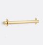 Retractable Hook, Aged Brass