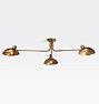 Brendle Semi-Flush Mount, Heritage Brass