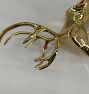 Open Box: Animal Cast Hook, Stag - Brass