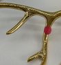 Open Box: Animal Cast Hook, Stag - Brass