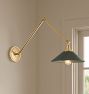 Poplar Articulating Sconce, 31&rdquo; Length in Painted Shades