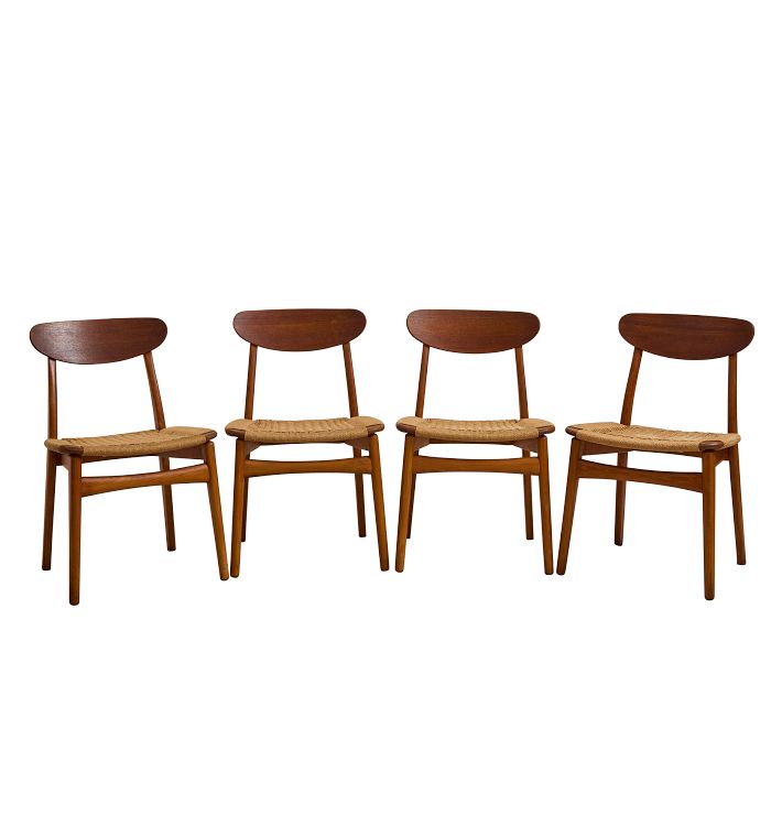 Vintage Midcentury Modern Danish Kosuga Dining Chair Set