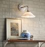 Poplar Sconce, Glass and Alabaster Shades