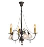 Vintage Classical Revival Gas and Electirc Chandelier