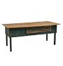 Vintage Traditional Painted Workshop Table with Drawer