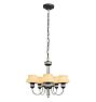 Vintage Mid Century Modern Chrome Chandelier