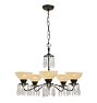 Vintage Classical Revival Crystal Chandelier