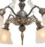 Vintage Classical Revival Chandelier with Crystal