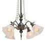 Vintage Classical Revival Chandelier with Crystal