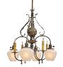 Vintage Classical Revival Chandelier with Ornate Acanthus