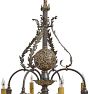 Vintage Classical Revival Chandelier with Ornate Acanthus