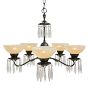 Vintage Classical Revival Crystal Chandelier