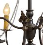 Vintage Classical Revival Gas and Electirc Chandelier
