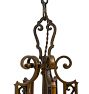 Vintage Classical Revival Ornate Ironwork Chandelier