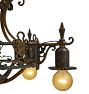 Vintage Classical Revival Ornate Ironwork Chandelier