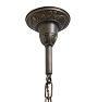 Vintage Classical Revival Ornate Painted Chandelier with Sheild Motif