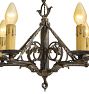 Vintage Classical Revival Twisted Iron Chandelier