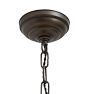 Vintage Colonial Revival Chandelier with Milk Shades and Metalwork