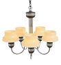 Vintage Mid Century Modern Chrome Chandelier