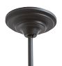 Vintage Romance Revival Two Tone Chandelier with Hammered Textures