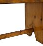 Vintage Traditional 19th Century Drop Leaf Pine Bench