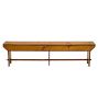 Vintage Traditional 19th Century Drop Leaf Pine Bench