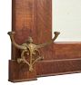 Vintage Victorian Oak Hall Mirror with Hooks
