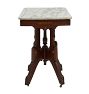 Vintage Victorian Walnut Parlor Table with Marble top