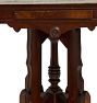 Vintage Victorian Walnut Parlor Table with Marble top