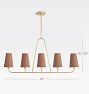 Ansel 43" Linear Pendant, Metal Shades