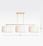 Adeline 54" Triple Linear Pendant