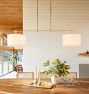 Adeline Double Linear Chandelier, 54" Width