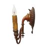 Pair of Extraordinary Red Brass Sconces Attributed to EF Caldwell
