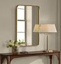 Rounded Rectangle Metal Framed Mirror