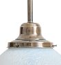 Vintage Traditional Blue Textured Globe Shade Pendant