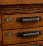 Vintage Traditional Wood Cabinet with Slide Shelfs and Drawers