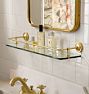 Glass Shelf with Gallery Rail, 24"