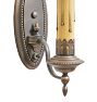 Vintage Colonial Revival Cast Sconce with Beading