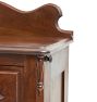 Vintage Victorian Petite Walnut Carved Dresser with Backsplash and 3 Drawers