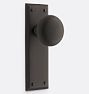 Door set Putman int tubular 2 1/4in brass knob dummy OB