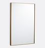 Open Box: Thin Metal Frame Mirror, 20"W x 30"H - Heritage Brass