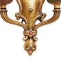 Vintage Romance Revival Botanical Motifs Double Sconces Set of 4
