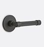 Trask Interior Door Set Round Plate with Trask Lever, Passage - Oil-Rubbed Bronze