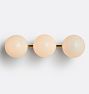 Allenglade Triple Sconce, Unlacquered Brass - Opal Glass Shade