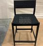 Open Box: Bayley Counter Stool (24") - Woven Rope Seat, Black Ash