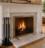 Framed Single Panel Fireplace Screen