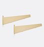 Open Box: Blair Shelf Bracket Set (10") - Aged Brass